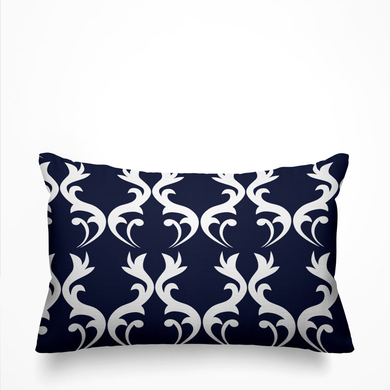 Housse et insert de coussin d'extérieur Galton, Bleu marine de nuit
