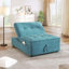 Canapé-lit 4 en 1, fauteuil-lit, repose-pieds pliant multifonctionnel avec pochette de rangement et port USB pour petit appartement, salon, chambre à coucher, couloir-170088157