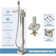Floor Tub Filler with Diverter