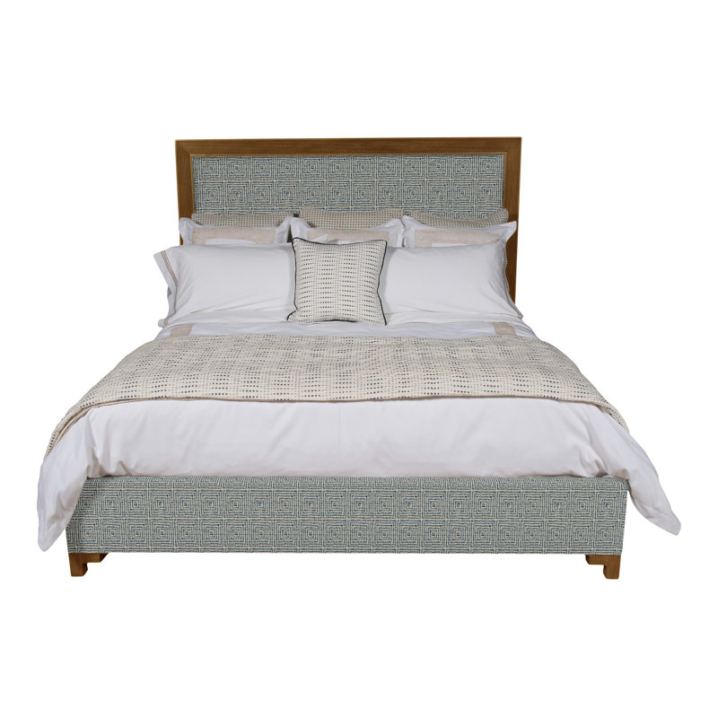 Louise/Lawrence Upholstered Bed, Bennett Carolina, King, Casa Blanca