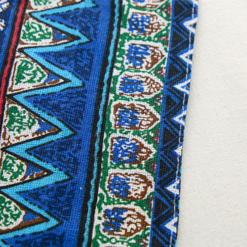 Beeyah Patchwork Rectangle Napkin, Bleu