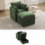 Ensemble de fauteuil et repose-pieds rembourrés avec rangement dissimulé-1221585025