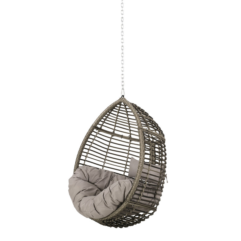 Chaise suspendue Teardrop, chaîne de 8 pi, chaise balançoire à chaîne robuste de 37,14 lb, forme confortable, matériau