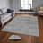 Stylish Woven Carpet, 4 x 6 Feet, 100% Polyester | Antibacterial, 3D Digital Printing, Non-Slip PVC Felt Dot Underside | Machine Washable, 0.4 in Pile Height, Perfect for Living Room & Bedroom Decor-2085770932