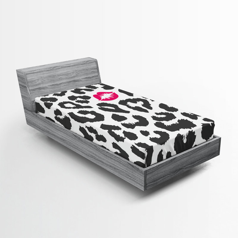Ensemble de 2 draps-housse Ambesonne Savannah, Drap-housse de taille simple
