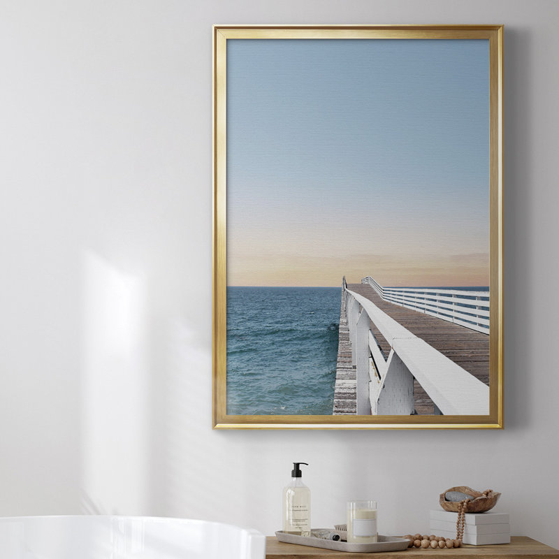 Toile encadrée 8_Day At The Pier, Or, H 42,5 po x l 30,5 po x P 1 po