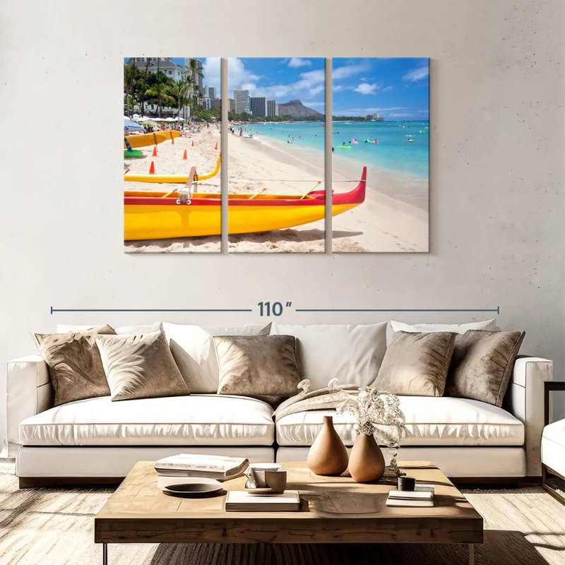 Bateaux de plage Gillard Waikiki, H 48 po x l 74 po