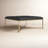 Osa Leather Ottoman - Black-1090025372