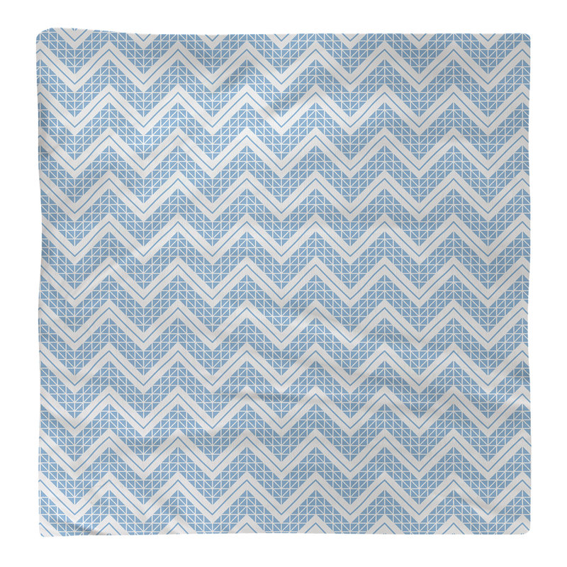 Serviette de coton à la main inversée classique Stephenie, Bleu sarcelle, H 0,1 po x l 22 po x P 22 po, Polyester sergé