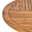 Table d'extérieur 70 po en bois avec finition à finition nuance