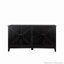 Buffet avec armoire de rangement en bois, table de buffet avec 4 portes et 4 tablettes ouvertes-1504410079