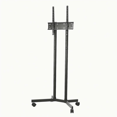 Rolling TV Stand, Mobile TV Cart for 32-65 Inch Screens, Height Adjustable, Portable Monitor Stand with Wheels Holds up to 88 lbs for Living Room, Bedroom, Office, Outdoor, Max VESA 400x400mm