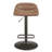 Swivel Upholstered Adjustable Height Counter Stool-397413323