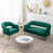 Velours vert foncé