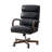 Para Modern Genuine Leather Tilting Executive Chair with Solid Wood Arms and Ergonomic Padded Back-353898748
