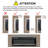 36 Inch Wall-Mounted Electric Fireplace - Ultra-Thin Design, Tempered Glass Front, Remote Control, Multi-Color Flame & Ember Effects, LED Heater
