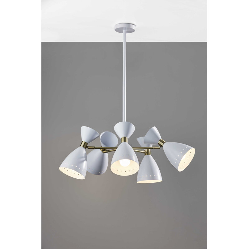 Deshmuk 5 - Light Cluster Pendant, White, White