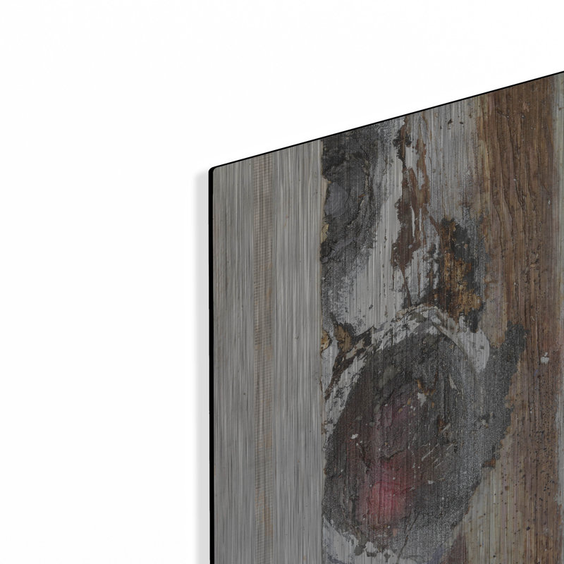  «Textured Grain 6» par Erin McGee Ferrell, art mural en métal, 12 po x 12 po, H 12 po x l 12 po