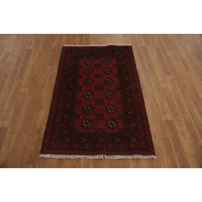 Tapis décoratif oriental fait à la main 3 x 4