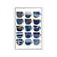 Pretty Blue Coffee Cups I - Single Picture Frame Print on Canvas-453072945-453072946