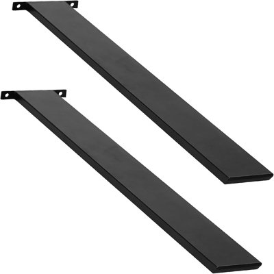 Hidden Countertop Support Brackets, 34" Heavy Duty Iron Floating Brackets, 2 Pack