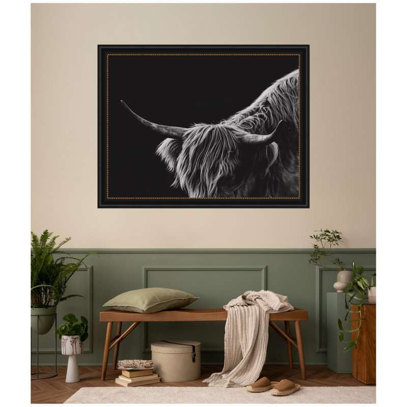 «Scottish Highland No. 6» par Crystal Lynn Collins, reproduction d'art encadrée