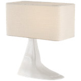 Anne-Marie Barton Terra-Forma 23" Left Table Lamp in Museum Pewter with Boucle Shade