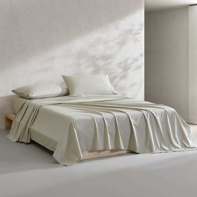 Calvin Klein Washed Percale Cotton Sheet Set