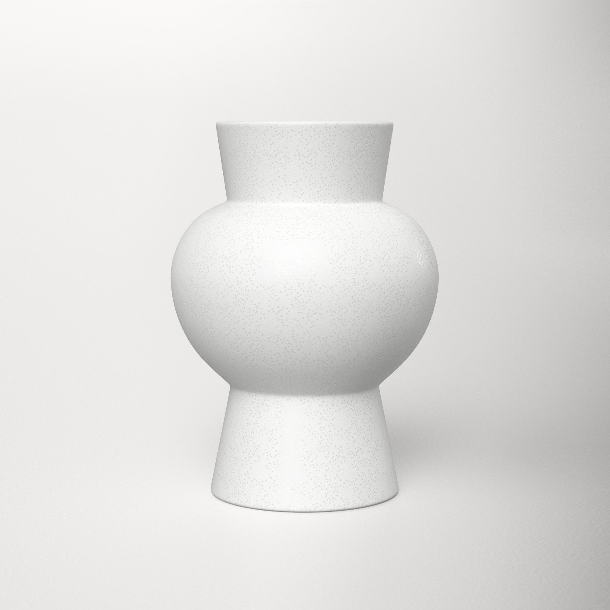 Novak Ceramic / Porcelain Table Vase, White