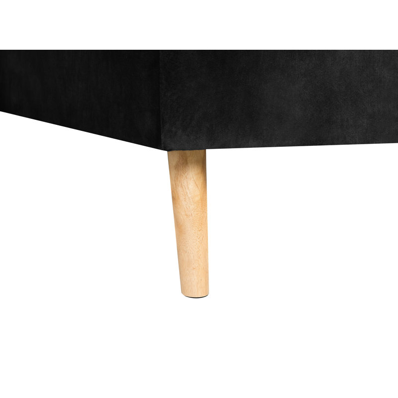 Lukas 4 Seater Sofa Bed, Black