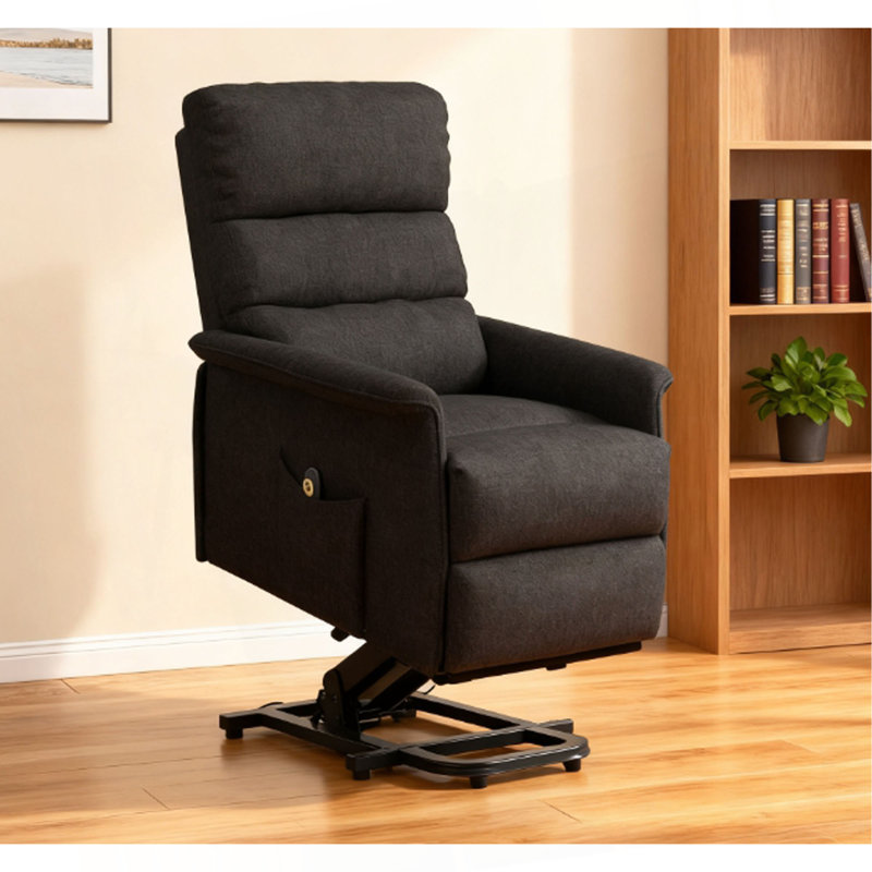 Electric Lift Recliner Chair With Remote Control, Black