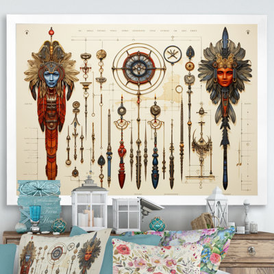 «African Sacred Symbols I» sur toile