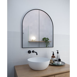 Two Door Steel Frame Arch Shape Medicine Cabinet