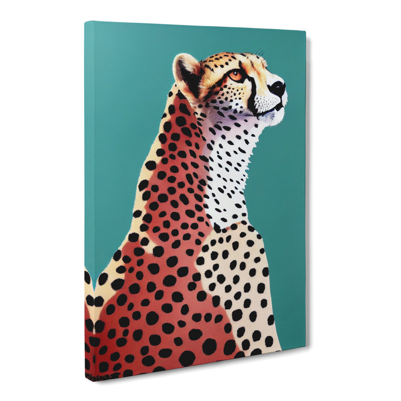 Cheetah Design - Wrapped Canvas Print, 60cm H x 40cm W x 3cm D