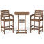Ensemble de bar d'extérieur 3 pièces Dalson-1354635750