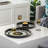 Savoy Glass Gold Trim Round Trays (Set of 2)-1121831328