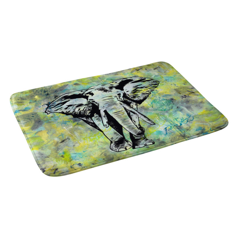 Tapis de salle de bain éléphant durand