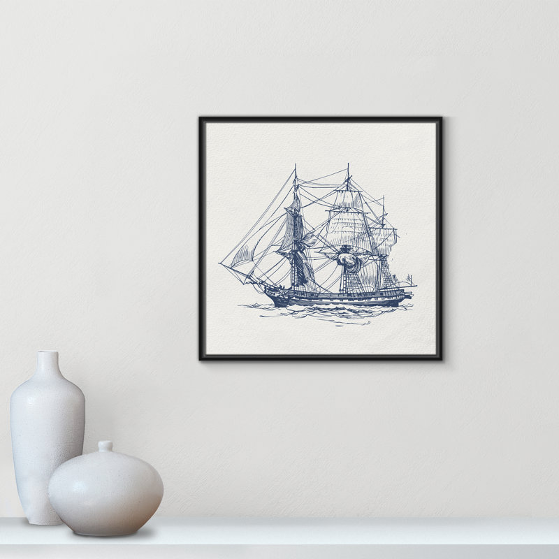 «Into the Sea III» par Kimberly Allen, Noir, H 25,5 po x l 25,5 po