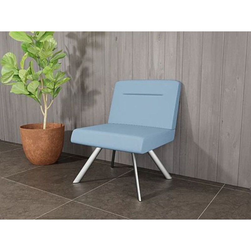 Fauteuil bistro avec accoudoirs Willow, Argent argent, Open House Quarry - bleu