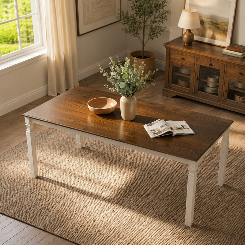 Dining Table, Beige et brun