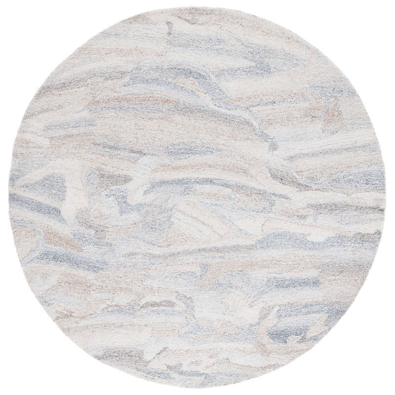 Adari Hand Tufted Pet Yarn Pile Rug, Round 6'