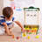 Preschool Pretend Farmer's Market Stand with Kitchen Accessories