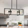 4-light Rectangular Kitchen Island Chandelier