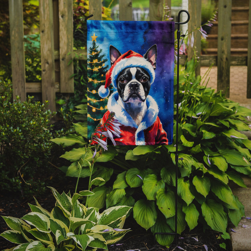 Drapeau de jardin Doberman Pinscher, Boston-terrier