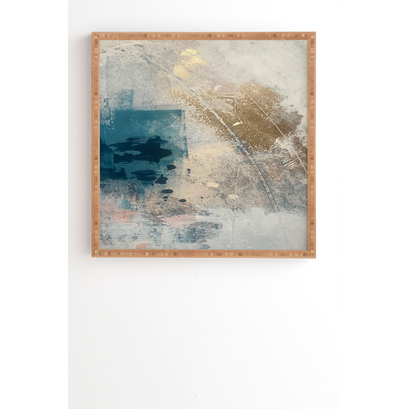 " Embrace " by Alyssa Hamilton Art, 20" H x 20" W x 2" D, Bamboo Framed, No Mat