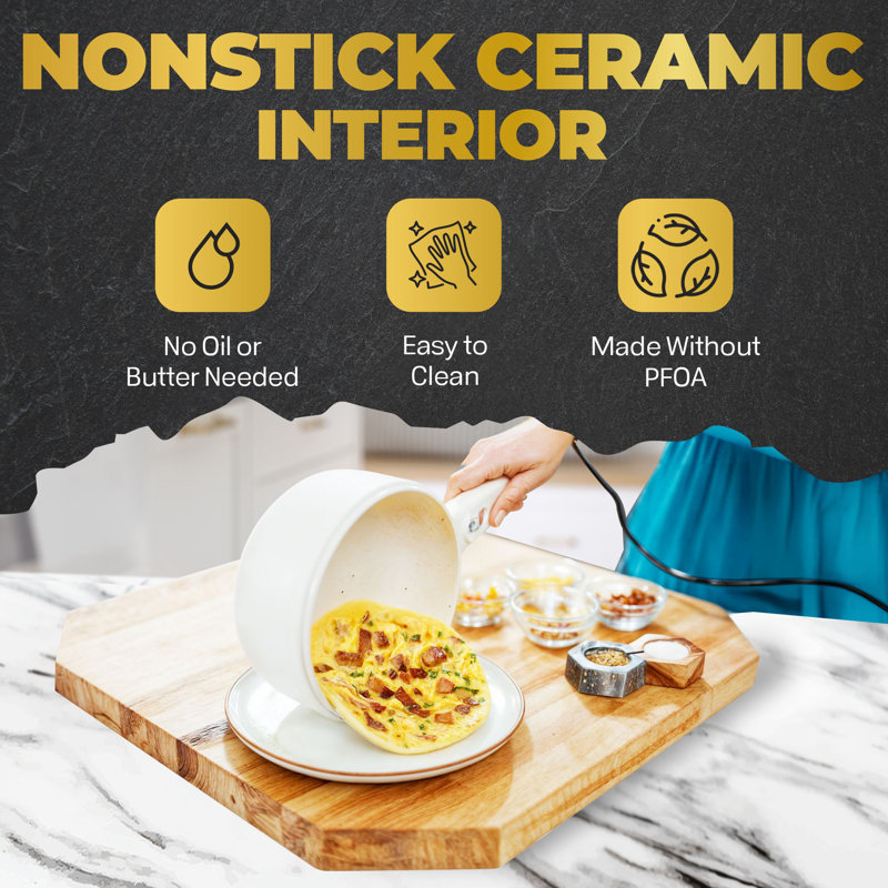 Mini-cocotte en céramique antiadhésive avec pot à vapeur Ceramax