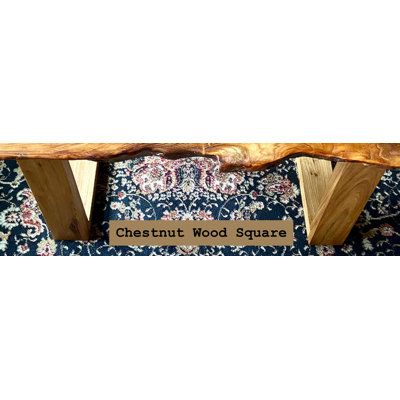 Table basse personnalisable en bois franc de châtaignier anglais