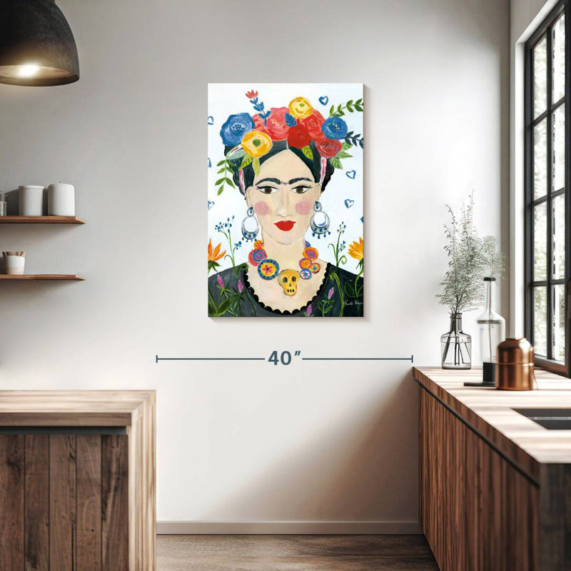 Leisha Hommage à Frida II lumineux, H 36 po x l 24 po