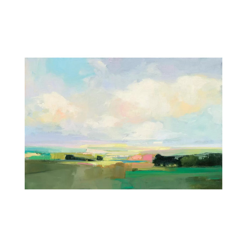 «Summer Sky I» par Julia Purinton - Estampe numérique sur toile tendue avec châssis, H 40 po x l 60 po x 1,5 po