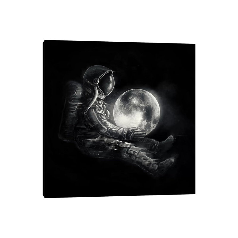 MoonPlay by Nicebleed - Wrapped Canvas Gallery-Wrapped Canvas Giclée, 30.48 cm H x 30.48 cm W